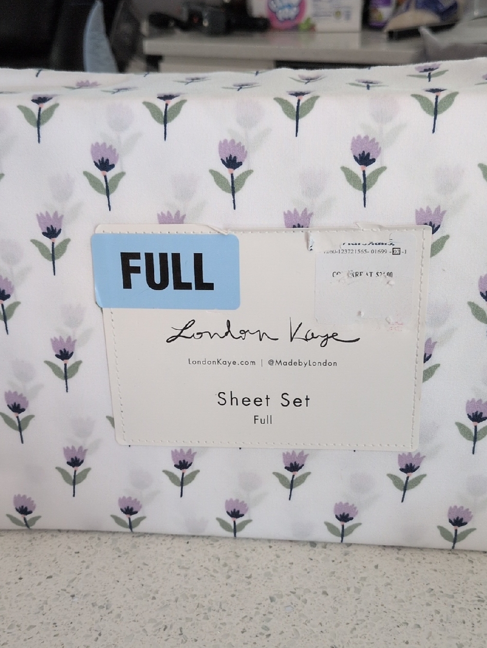 London Kaye Full Sheet Set - Lavender Floral Great For Spring 🌼🌱 Beautiful